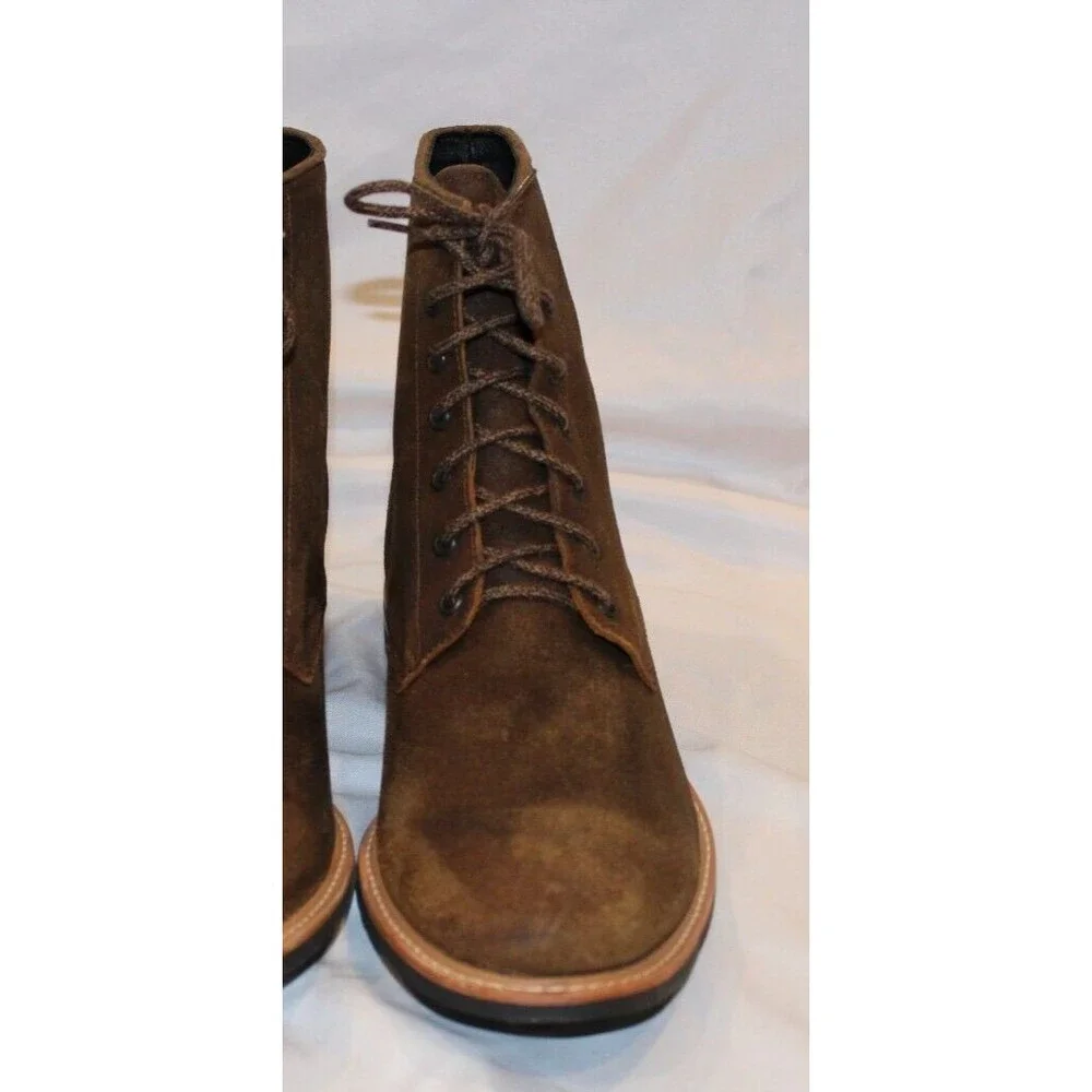 NISOLO MEN'S ALL WEATHER ANDRES SUEDE‎ BOOTS BROWN $280 NIB